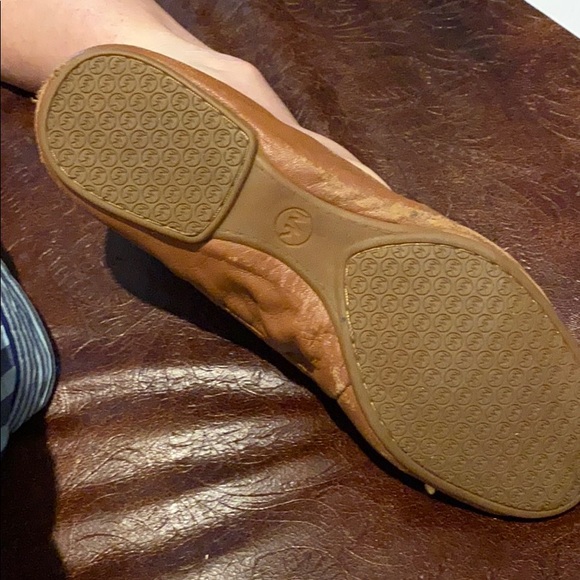 Michael Kors Brown Leather Flex Ballet Flats - Picture 6 of 6